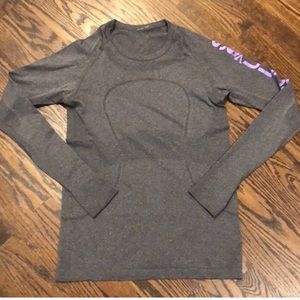 Lululemon Swiftly tech long sleeve 8 soul cycle